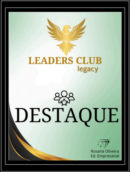 Placa Destaque do Leaders Club Legacy